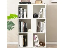 Costway 2er Set Bücherregal Aus Holz mit 3 Ebenen & Kippsicherung Weiß* Bücherregale|Holzregale