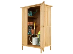 Costway Gartenschrank Holz Geräteschuppen 91 x 66 x 150 cm* Holzregale