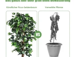 Costway Kunstpflanze für Zuhause Garten Büro 180 cm* Kunstpflanzen