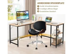 Costway L-förmiger Schreibtisch Homeoffice Schreibtisch* Tische