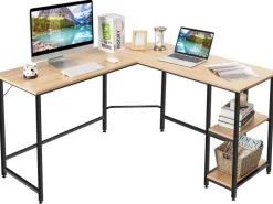 Costway L-förmiger Schreibtisch Homeoffice Schreibtisch* Tische