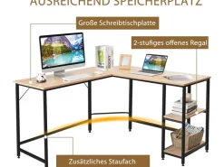 Costway L-förmiger Schreibtisch Homeoffice Schreibtisch* Tische