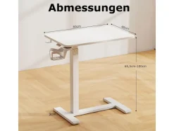 Costway Pflegetisch mit Rollen Betttisch Krankentisch* Tische