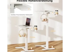 Costway Pflegetisch mit Rollen Betttisch Krankentisch* Tische