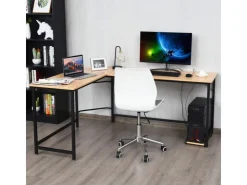 Costway Schreibtisch L-Form 168 x 125 x 74 cm