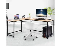 Costway Schreibtisch L-Form 168 x 125 x 74 cm