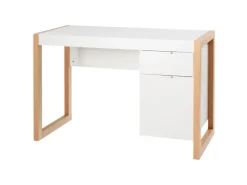 Costway Schreibtisch mit Schublade und Schrank Kinderschreibtisch Weiß* Schränke
