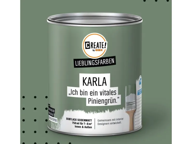 CREATE! by OBI Lieblingsfarben Buntlack Karla seidenmatt 750ml* Buntlacke