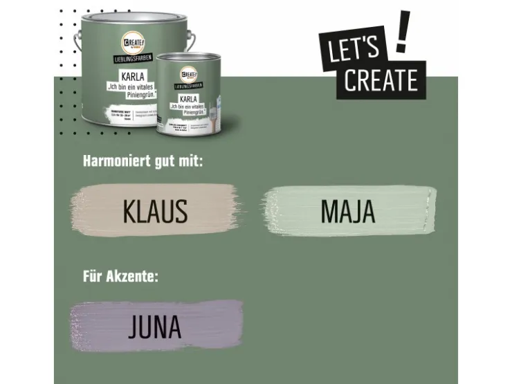 CREATE! by OBI Lieblingsfarben Buntlack Karla seidenmatt 750ml* Buntlacke