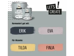 CREATE! by OBI Lieblingsfarben Wandfarbe Edith blau matt 2,5 l* Innenfarben