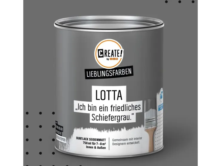 CREATE! by OBI Lieblingsfarben Buntlack Lotta seidenmatt 750ml* Buntlacke