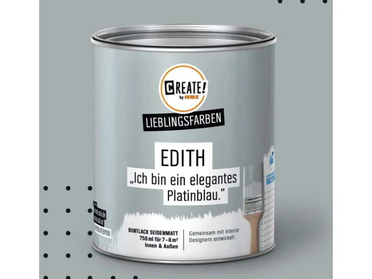 CREATE! by OBI Lieblingsfarben Buntlack Edith blau seidenmatt 750ml