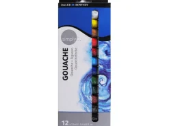 Simply Daler-Rowney Gouache-Set mit 12 x 12 ml Farbtuben