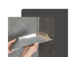 Dalsys Duschablage Befliesbar 310mm x 130mm Edelstahl Silber* Eckregale