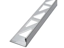 Dalsys Fliesenschiene L-Profil 2,5m x 12,5mm Edelstahl Gebürstet Winkelprofil