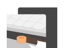DAPRONA Lüftungsband Traufgitter 60m x 80mm PVC Gerollt
