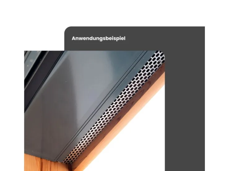 DAPRONA Lüftungswinkel Alu 20x 2m x 30mm x 90mm Silber Fassaden Lüftungswinkel* Insektenschutz