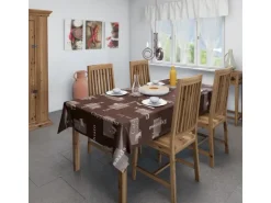 d-c-fix Tischdecke Cappuccino Schoko 150 x 250 cm oval* Tischdecken