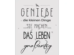 Pro Art Deco Panel Genieße Das Leben 39 cm x 29 cm
