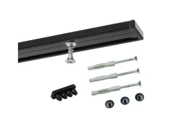 Deco-Raum Gardinenschiene nach Maß 1-Lauf Deckenmontage Minimal 160cm* Gardinenschienen