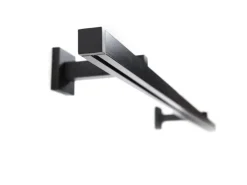 Deco-Raum Gardinenschiene nach Maß 1-Lauf Cube Schwarz 540cm