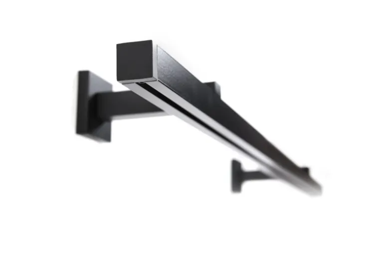 Deco-Raum Gardinenschiene nach Maß 1-Lauf Cube Schwarz 540cm