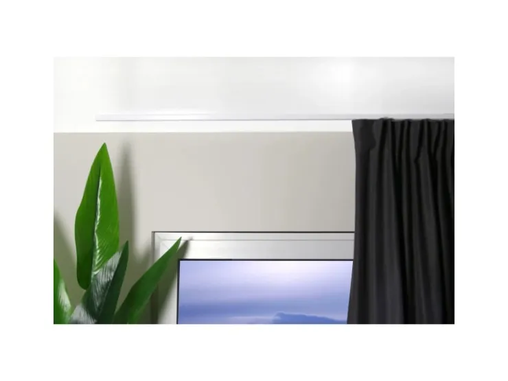 Deco-Raum Gardinenschiene nach Maß 1-Lauf Square 220cm* Vorhänge