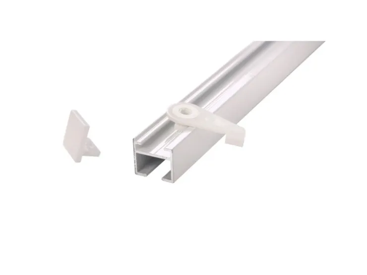 Deco-Raum Gardinenschiene nach Maß 1-Lauf Square 220cm* Vorhänge
