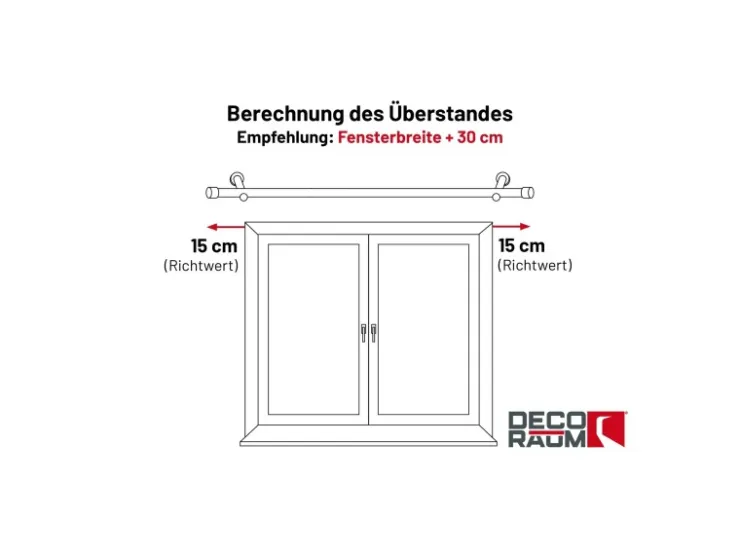 Deco-Raum Gardinenstange nach Maß 1-Lauf Zylinder Ø 25mm 440cm* Türvorhänge|Vorhänge