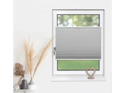 Deco-Raum Plissee Basic ohne Bohren 60x150cm Blickdicht Klemmfix* Plissees