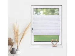 Deco-Raum Plissee Basic ohne Bohren 110x150cm Blickdicht Klemmfix* Plissees