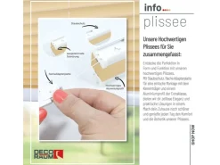Deco-Raum Plissee Basic ohne Bohren 110x150cm Blickdicht Klemmfix