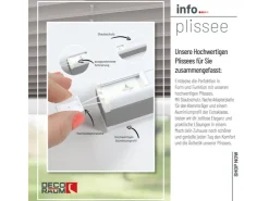Deco-Raum Plissee Basic ohne Bohren 95x150cm Blickdicht Klemmfix