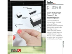 Deco-Raum Plissee Basic ohne Bohren 75x150cm Blickdicht Klemmfix