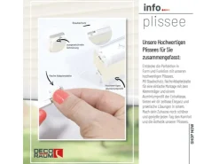 Deco-Raum Plissee Basic ohne Bohren 40x150cm Blickdicht Klemmfix