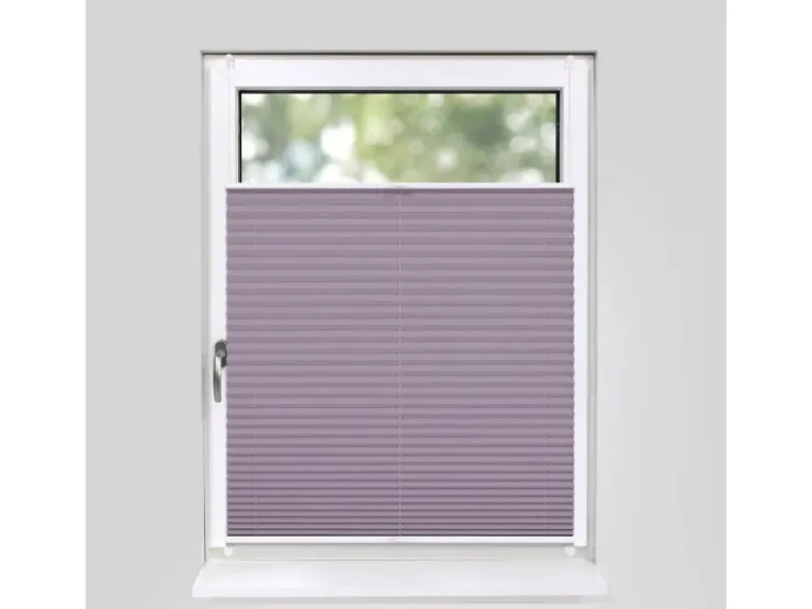Deco-Raum Plissee Basic ohne Bohren 85x210cm Blickdicht Klemmfix