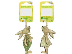 Deko Holzhänger Hase Natur/Grün* Ostern