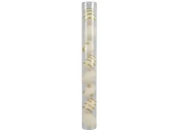 Deko-Eier 8er Set Polystyrol Ø 3,5 cm x 5 cm Weiß Gold