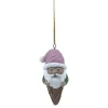 Dekofigur Anhänger Weihnachtsmann 11,5 cm