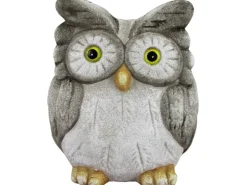 Dekofigur Eule Grau-Braun 10 cm x 7 cm x 3 cm* Dekorative Figuren