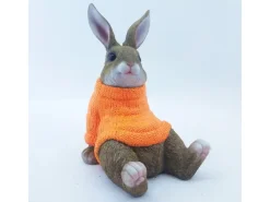 Dekofigur Hase mit Pulli 22 cm
