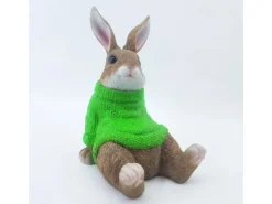 Dekofigur Hase mit Pulli 22 cm