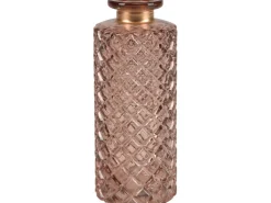 Deko-Flasche Safari Lodge Glas 5,5 cm x 13 cm Rosa