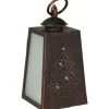 Deko-Laterne Flamme mit LED 3-fach Sortiert 10 cm x 10 cm x 19,5 cm Schwarz