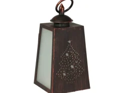 Deko-Laterne Flamme mit LED 3-fach Sortiert 10 cm x 10 cm x 19,5 cm Schwarz