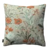 Dekoria Kissenhülle Kinga aus Stoffkollektion Flowers in Grau-Orange-Grün in 43 x 43 cm* Kissenbezüge