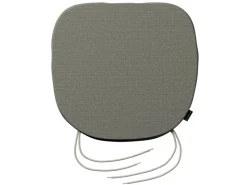 Dekoria Stuhlkissen Marcus mit Bindeschnur aus Stoffkollektion Living II in Grau-Beige in 40 x 37 x 2,5 cm