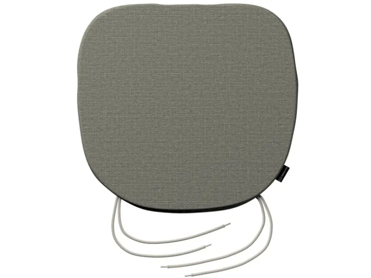 Dekoria Stuhlkissen Marcus mit Bindeschnur aus Stoffkollektion Living II in Grau-Beige in 40 x 37 x 2,5 cm