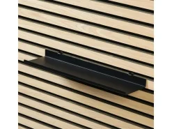 Denpanels Regal schwarz für Akustikpaneel 40 cm inkl. Schrauben