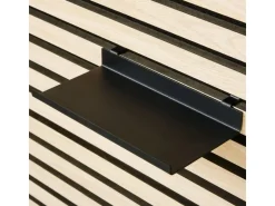 Denpanels Regal schwarz für Akustikpaneel 20 cm inkl. Schrauben